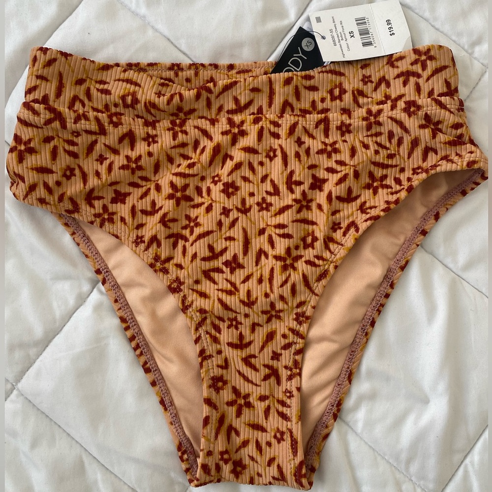 Cotton On Floral Highwaisted Bikini Botton Size Xs